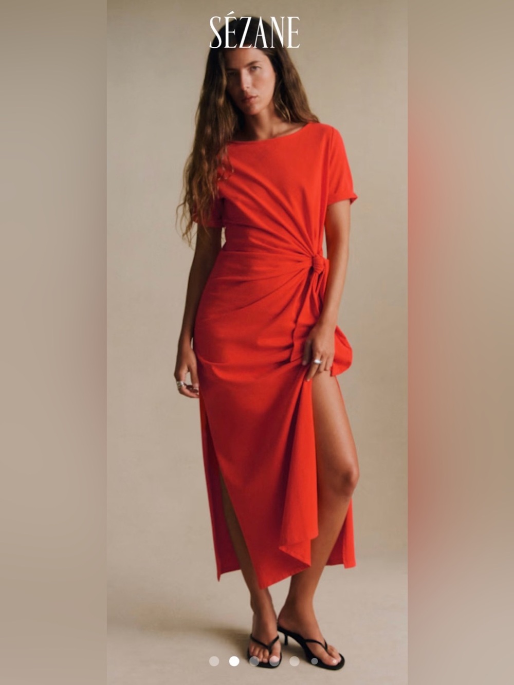NWT Sézane Coral Pippa Dress